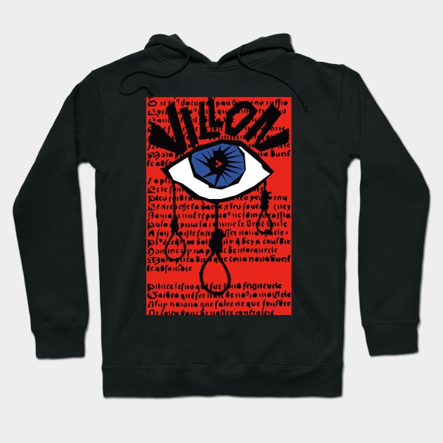 François Villon - The Ballad of Hanged Men (Red) Hoodie by Exile Kings 